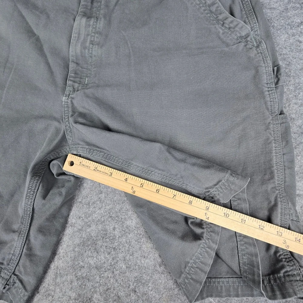 Carhartt Mens B147 FAT Gray Canvas Carpenter Workwear Shorts Original‎ Fit Sz 42